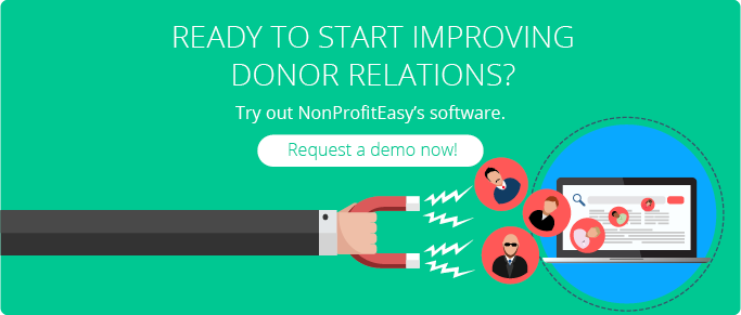Ready to start improving donor relations? Try out NonProfitEasy.